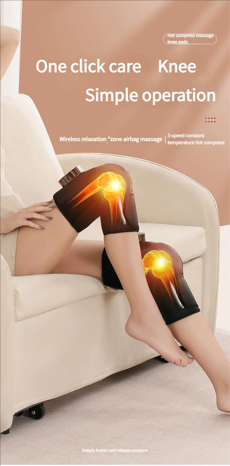 Heated Airbag Knee Massager